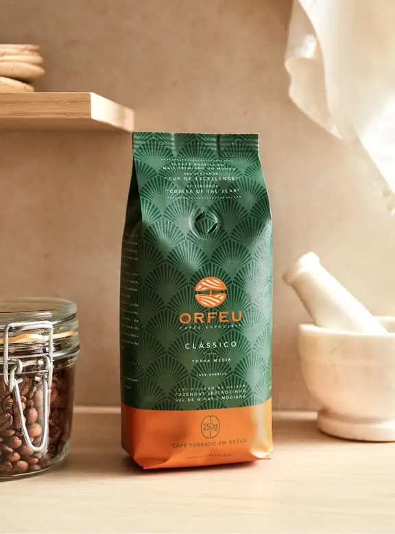 Orfeu Classic Brazilian Whole Bean Coffee 250g